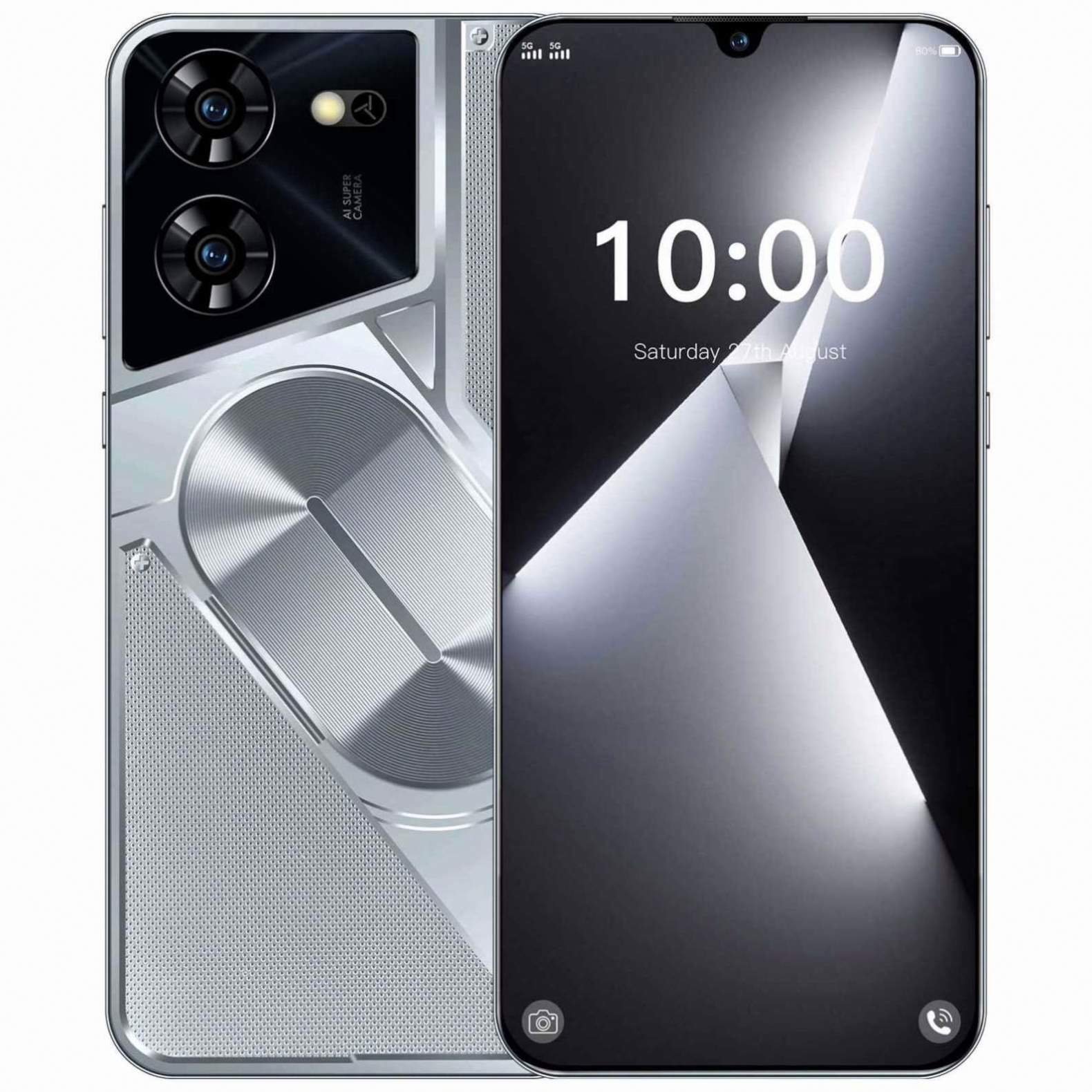 New design 5G Smartphone 7.3 Inch 16GB+1TB 6800 mAh original pova 5 pro Mobile Phone hot selling Android 13.0 t phone