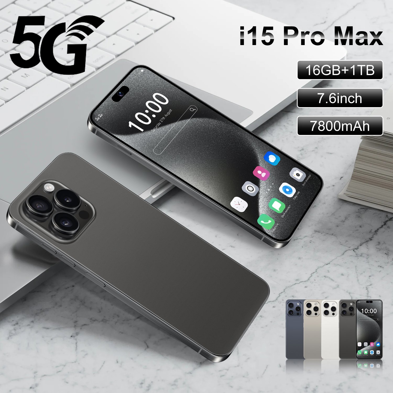 wholesale 15 Brand New Phone 15 promax Celular 6.8 Inch Smartphone 5g i 512gb 256gb Mobile Phone for New i 15 Phone 15 Pro Max