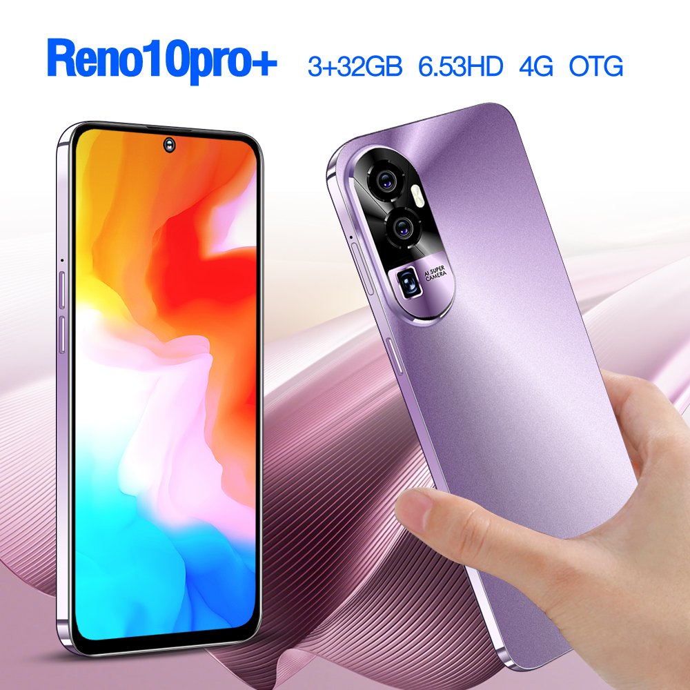 2024 Reno10 Pro+ Low Price Wholesale Lots Cell Phones 5G Smartphone 6.6 inch 32GB 3 Portables Telephones
