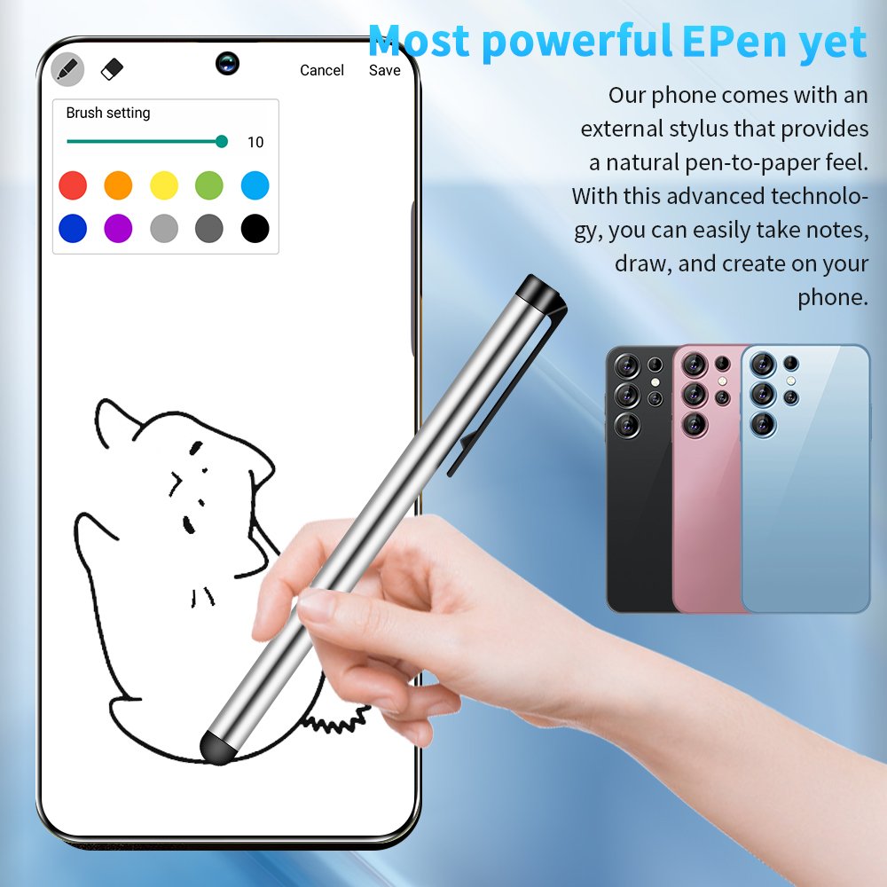 5G Smartphone S24 Ultra Mobile Phone with Beauty Camera GPS Dual SIM Brand-new Trend Original 16GB+ 1TB Unlocked Cellular 48MP