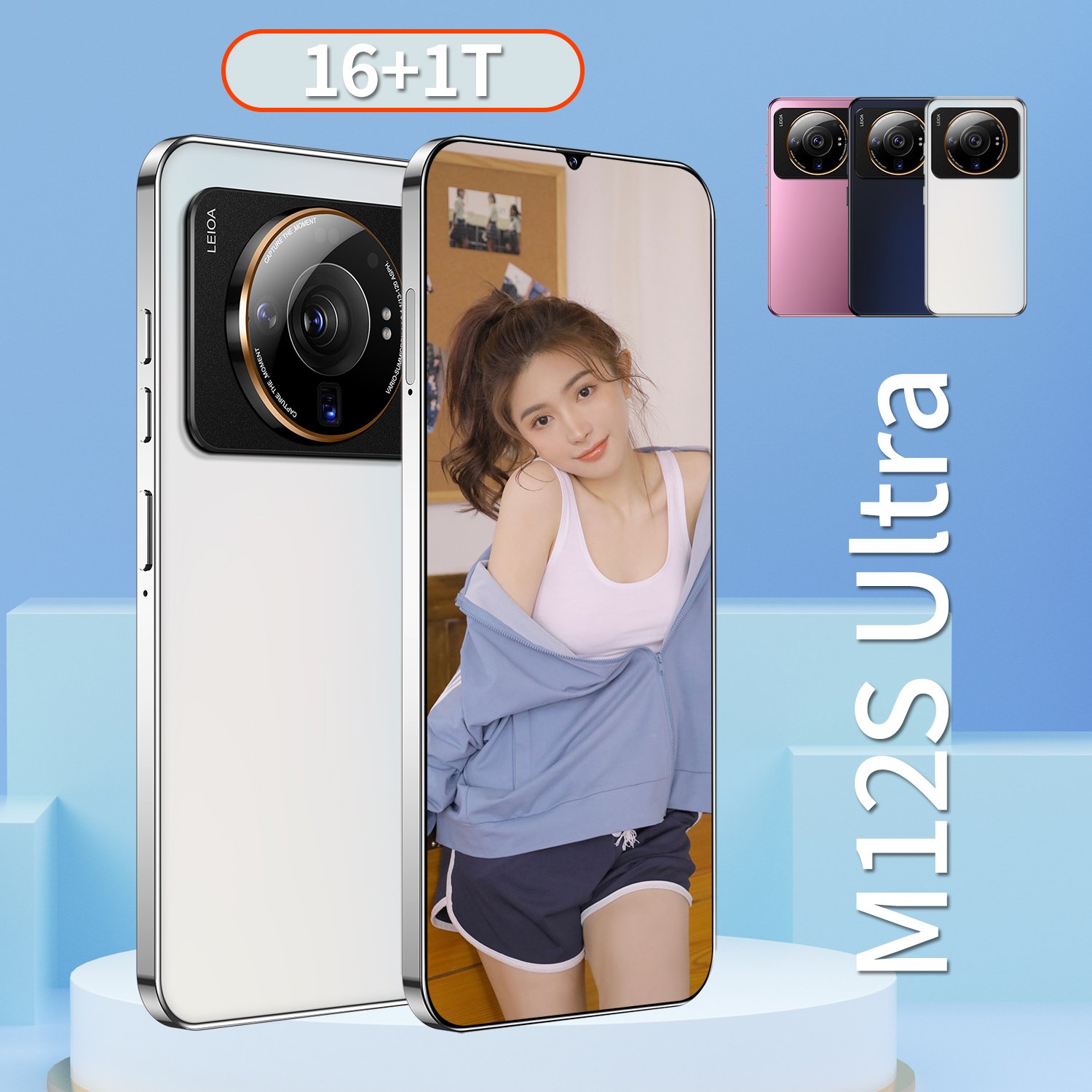 Original 5G Smartphone M12S 16GB 1TB 24MP 48MP Dual SIM 6800mAh Fast Charging Cell Phone