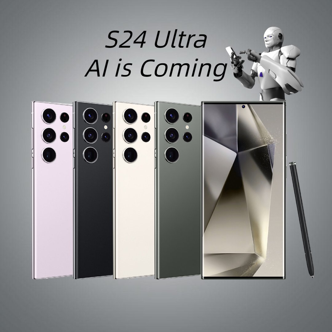 2024 Original Brand New S24 Ultra Phone 6.8 inch 12GB+1TB 4G 5G Smartphones With Stylus 4 Cameras Face ID Unlocked Cellphones
