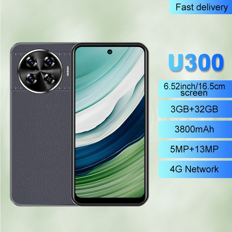 2024 Original U300 phone 6.52-inch 32GB 4G 5G smartphone 3800Amh with logo and full-screen mobile phone S24 ultra