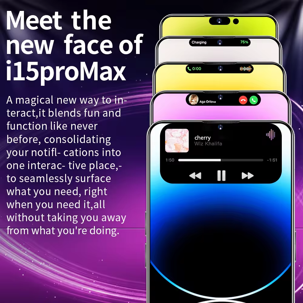 2024 brand new Smartphone 15 Pro max phone 512GB original unlocked ios15 cell phone 6.7 inch Global Version Mobile phones 5G