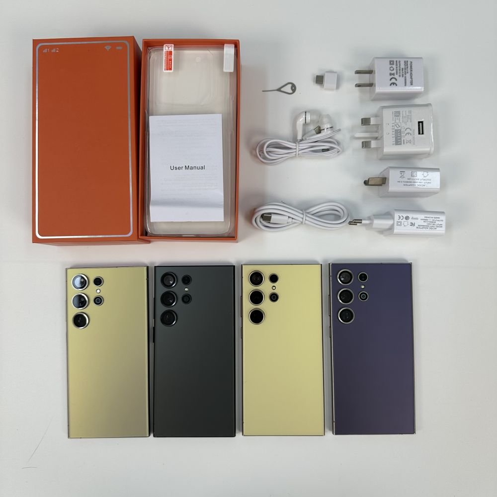 Original S24 Ultra 7.2inch Big Screen Smartphone 64GB Unlocked Phone 4G 5G Network with Dual Sim Android 13 Mobile phone