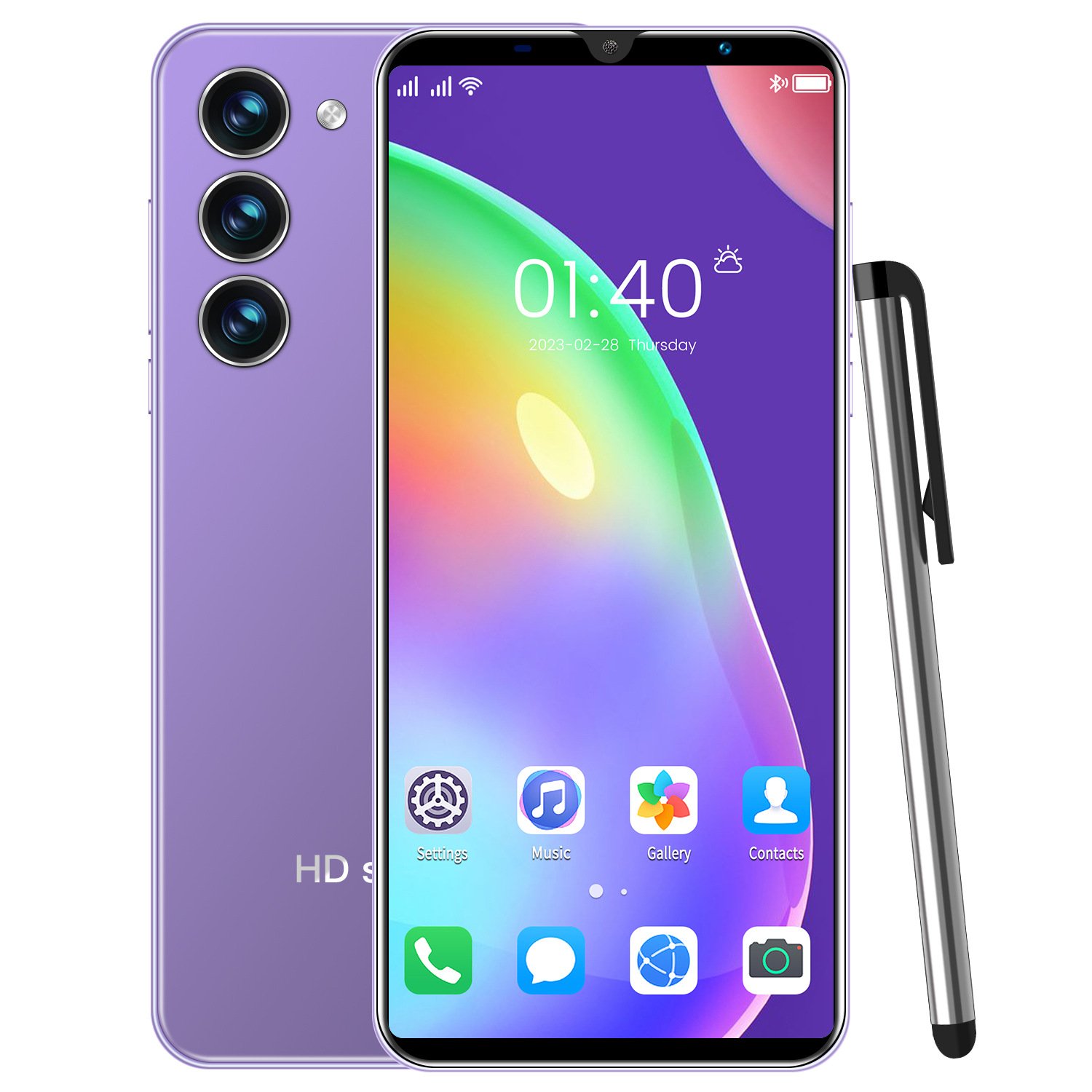 NewS23 SmartPhone Original Android 16GB+512GB HD Screen Cellular Gaming Phone with 108MP Rear Camera 3G 4G 5G Compatible