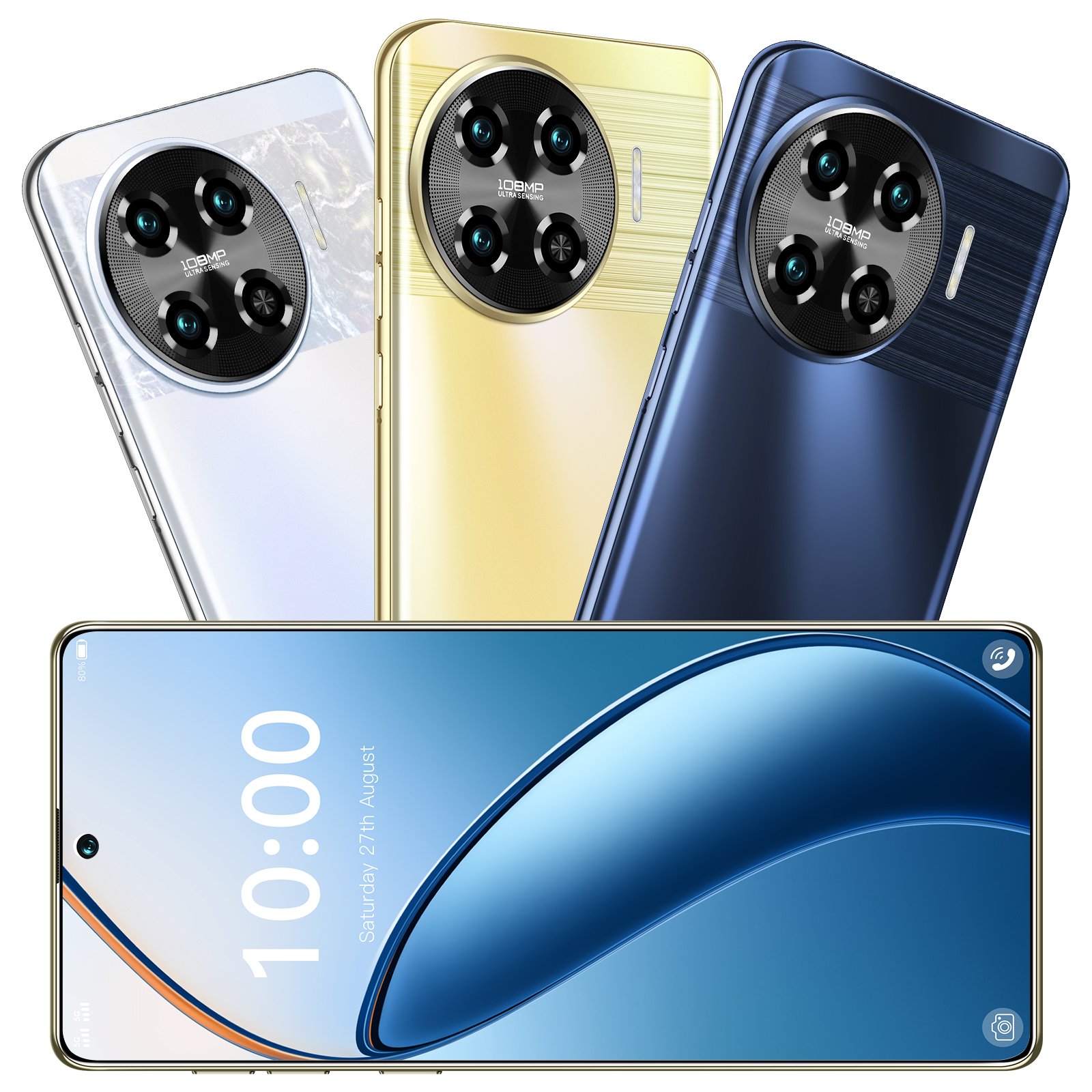 2024 New Original Mobilephone spark 20 Pro 7.3 Inch 16GB+1TB 5G face ID Global version mobile phone Android 13 5G smartphones