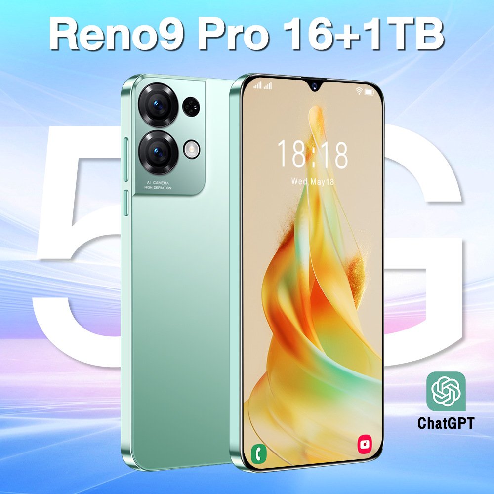 Factory outlet 2024 High Quality New Design Reno9 Pro Smartphone 16g+1tb 5g Unlocked Dual Sim Phones Cheap Cellphone