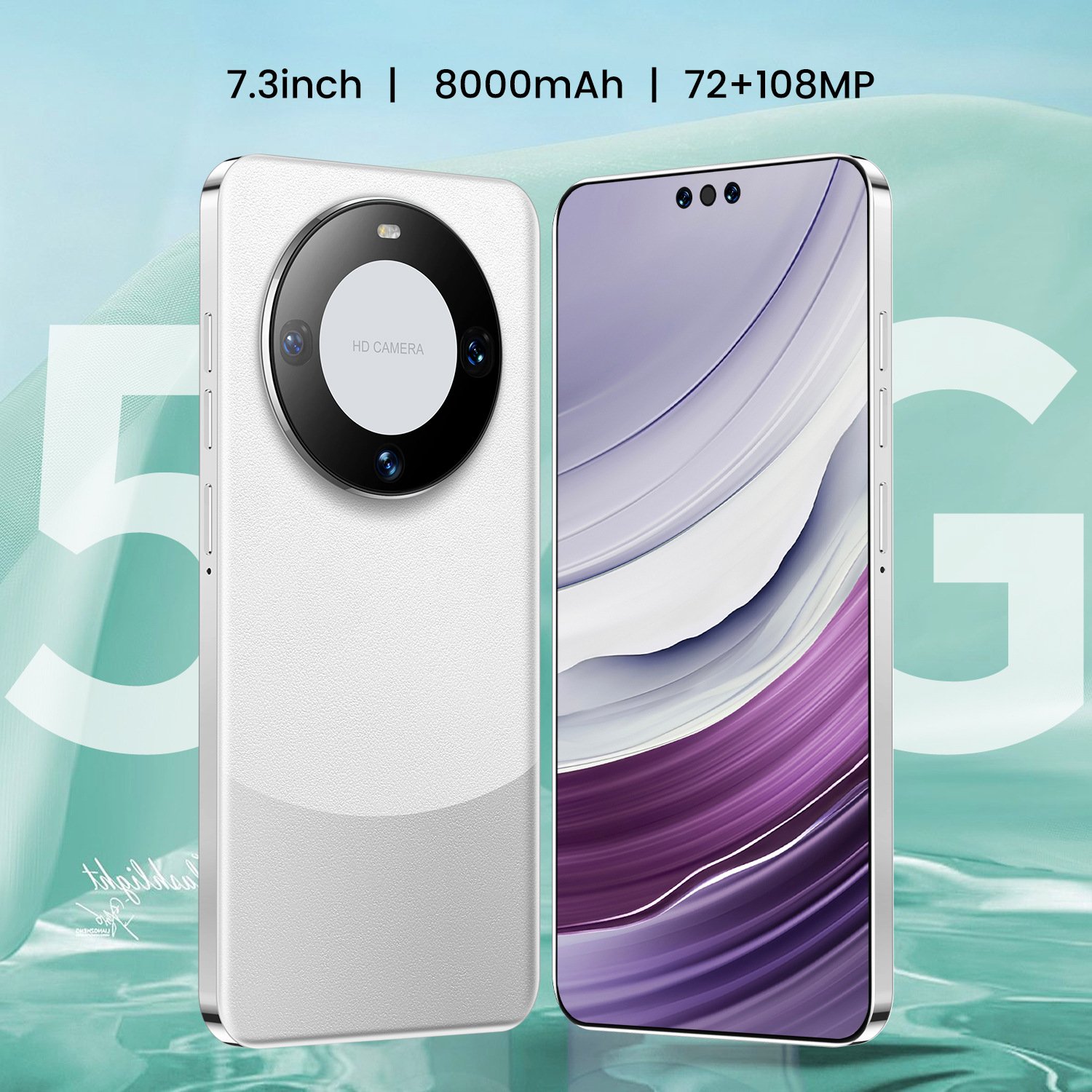 Original Phones Mate 60 Pro Smartphones 16gb+1tb 5g Dual Sim Cellphone 7.3 Inches Unlock Mobile Phone Mate60pro