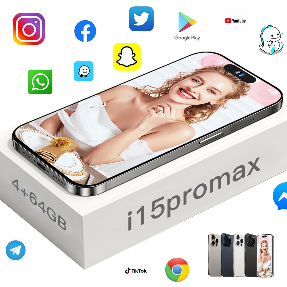 2023 Clone Version 15 pro max 6.8 inch screen original 5G smartphone 8GB+512GB unlocked Dual Sim Card 64MP Cheap 15 Pro Max