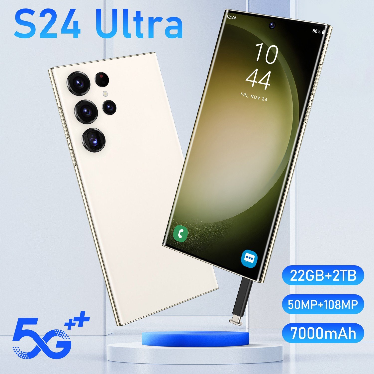 2024 New Brand 5G Smartphone S24 Ultra 7.3 inch Screen 16+512GB ROM+RAM Android Mobile Phones 6800A Original Unlocked Cell Phone