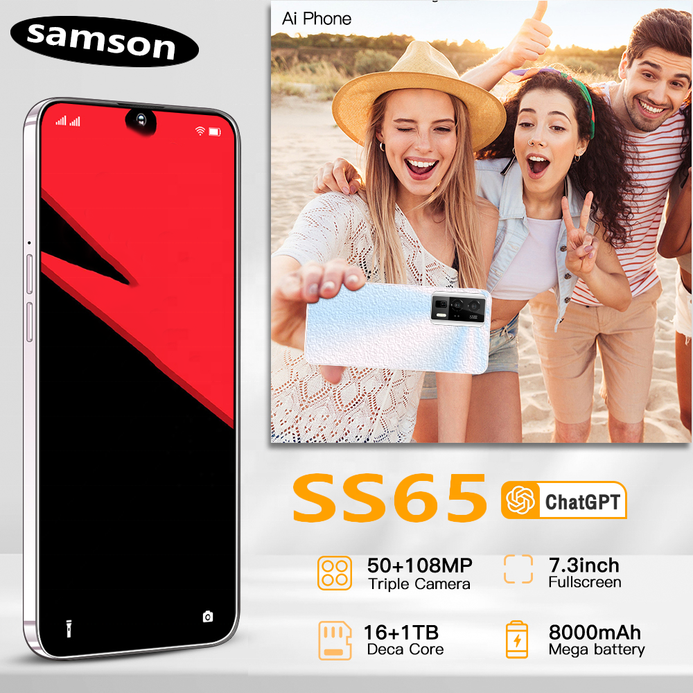 Good quality Samson ss65 Pro phone Celular 7.3 Inch Mobile Phone 5G smartphone 16gb 256gb cellphones
