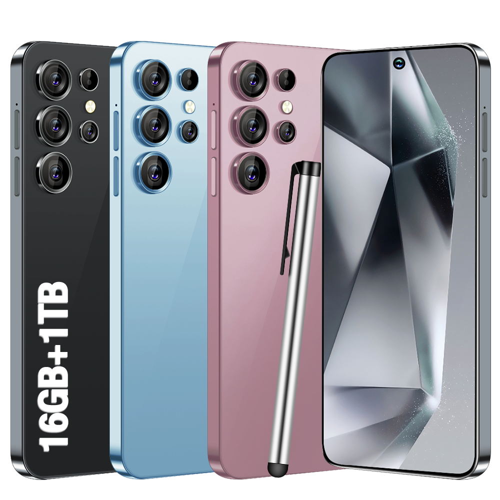 Original Mobile Phone S24 Ultra 7.3 inch 16GB+1TB Face ID Unlocked Cellphone mobile phone Android 13 Dual Card 5G smartPhone