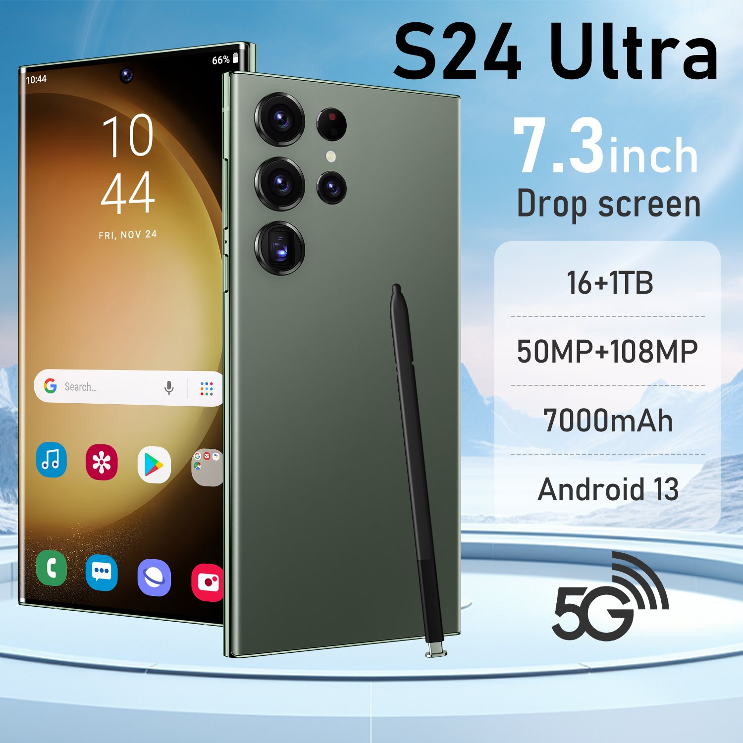 2024 Original Android s24 ultra phone Smartphone 16+1TB Mobile Phone Cell Gaming 5G smartphone 3G4G cellphones
