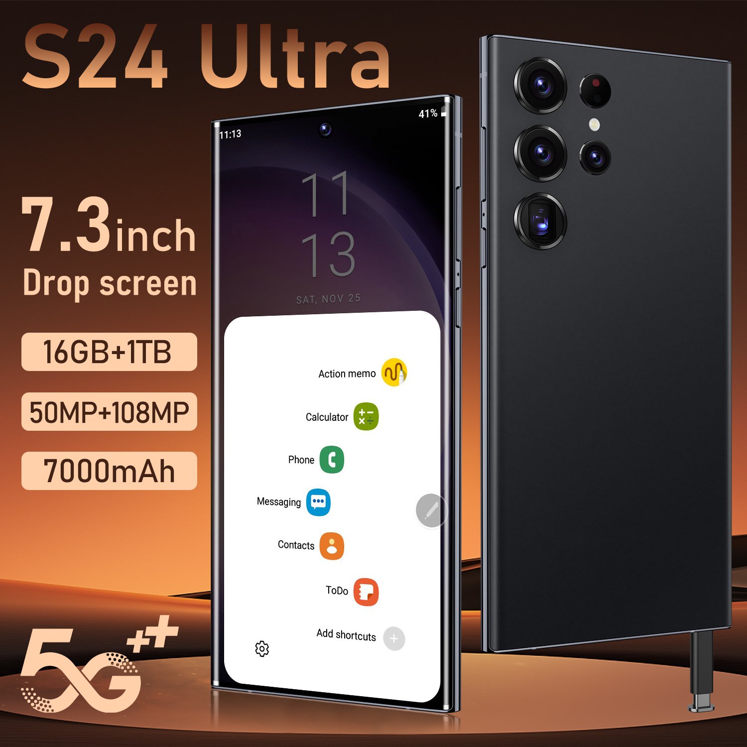 2024 Original Android s24 ultra phone Smartphone 16+1TB Mobile Phone Cell Gaming 5G smartphone 3G4G cellphones