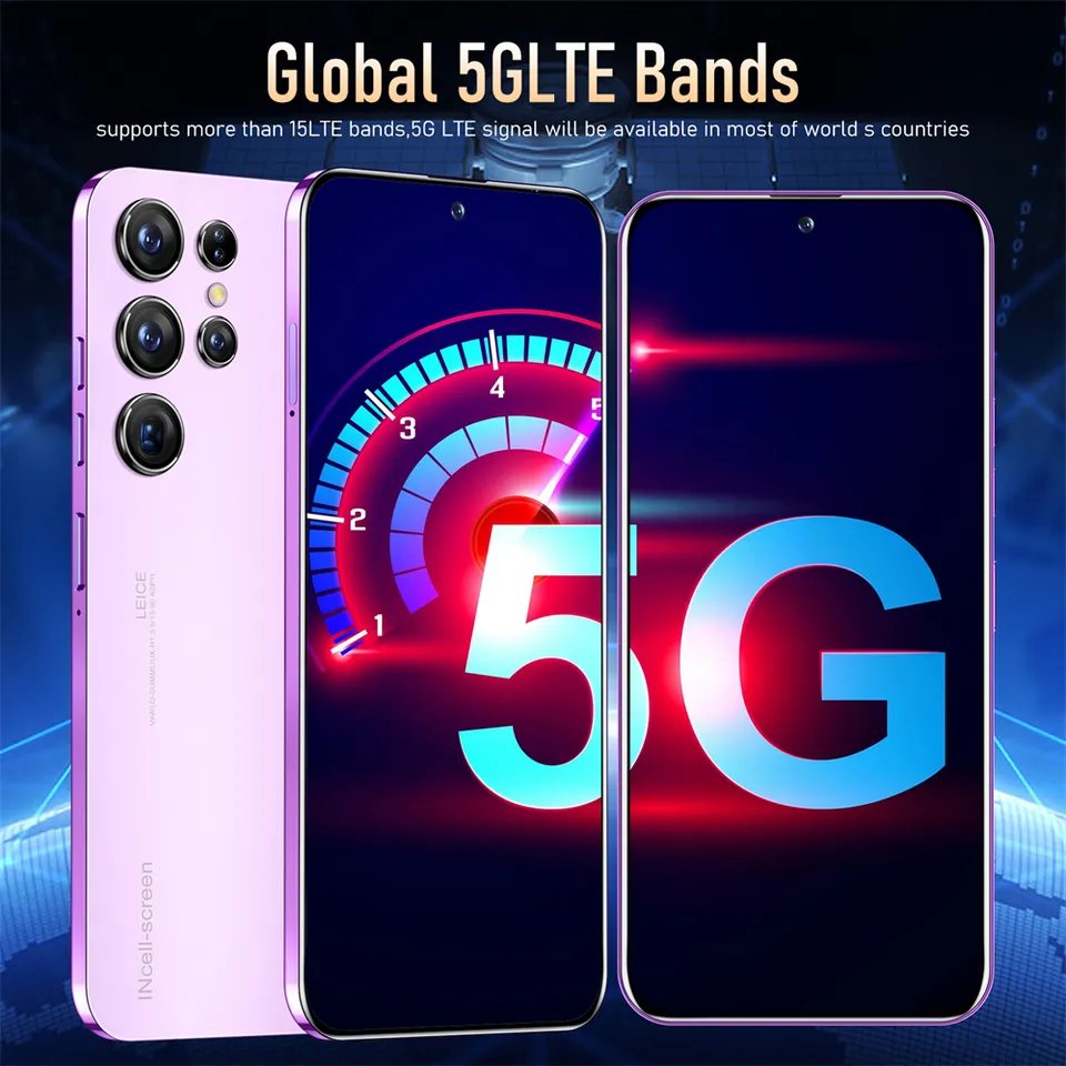 Hot Newest S24Ultra16GB+1TB Smartphone 7.3 Inch AMOLED Screen Android 13.0 5GTelephone Smartphone With Face Fingerprint Unlocked