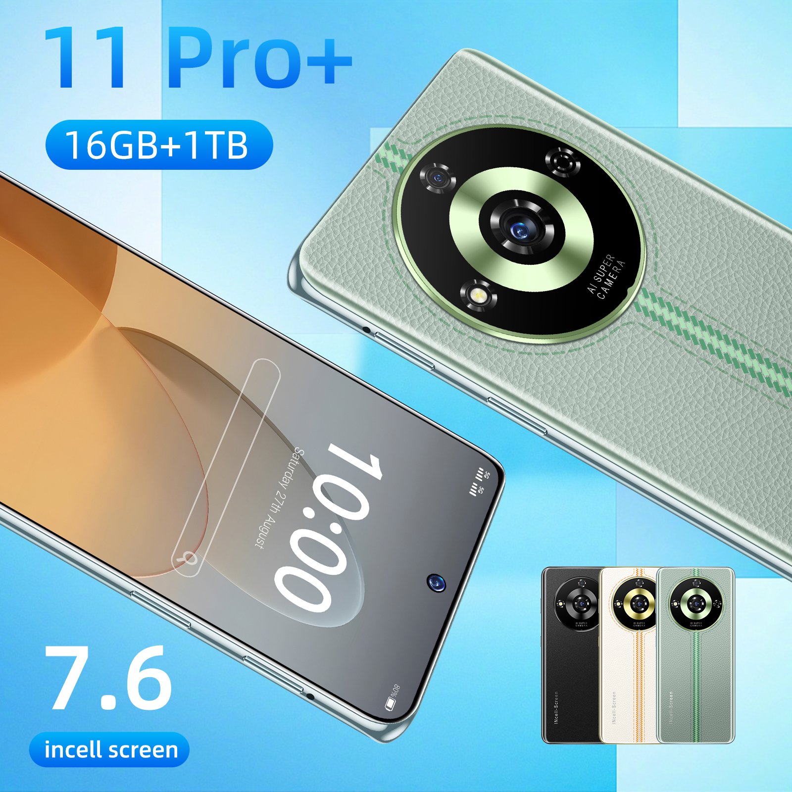 Wholesale 11 Pro+ Android Phone 5G Smartphone and Tablet HD OLED Display Quick Charge Android 11Phone