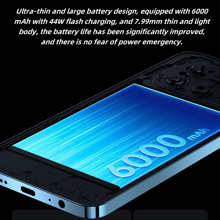 New Vivo Y200t 5G Smartphone 6.72 Inch Snapdragon 6 12GB+512GB 6000mAh Ultra-long Battery Life Octa Core CPU Smart Screen