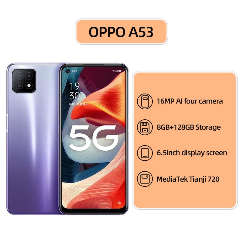 oppoa53 Smartphone Original Unlocked Used Mobile Phones for dual card 5.5 inch cheap used phones