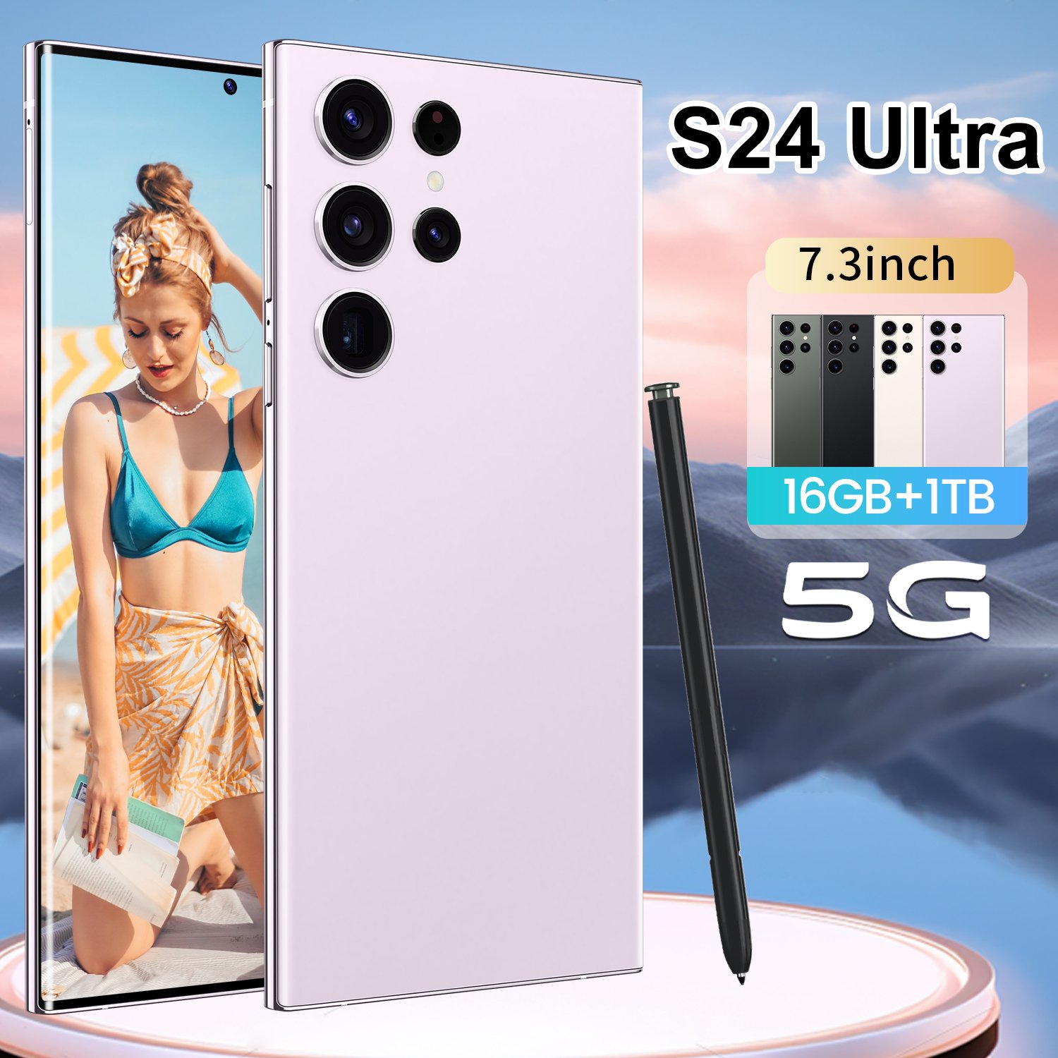 Original phones s24 ultra Smartphones 7.3 inch 16GB+1TB 5G Dual SIM Cellphone Mobile Phone Android 13.0 s24 ultra 5g smartphone