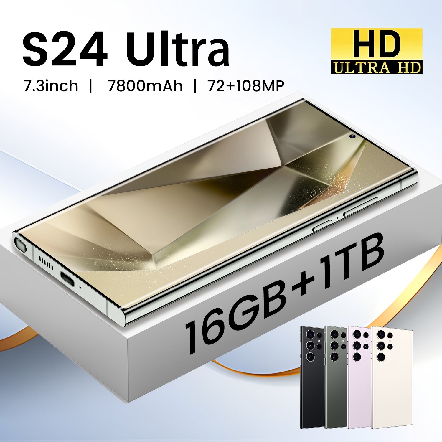 Original phones s24 ultra Smartphones 7.3 inch 16GB+1TB 5G Dual SIM Cellphone Mobile Phone Android 13.0 s24 ultra 5g smartphone