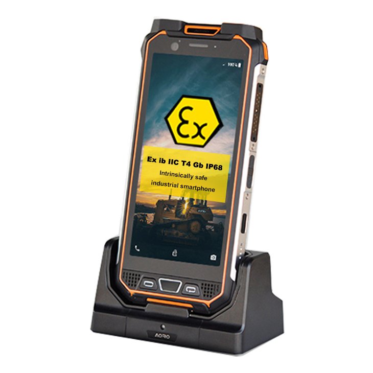 Portable Mobilephone Dual Sim Card Ecom Zone 1 Shockproof Scratch Resistant Waterproof Atex Rugged Explosion Proof Smartphone
