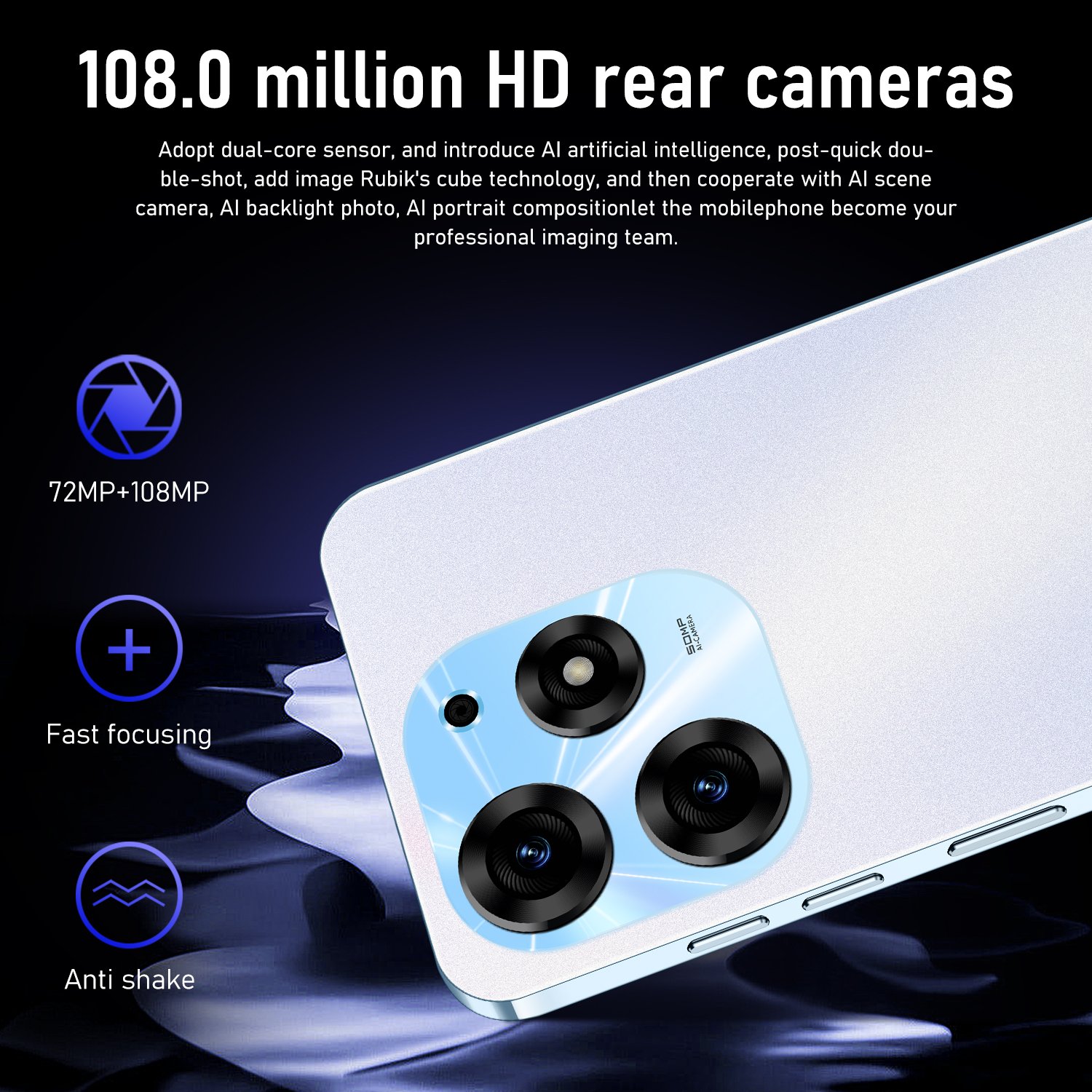 Original Spark 20Pro16GB 1TB 72MP 108MP Android 13 Smartphone Unlocked Gaming Cellphone