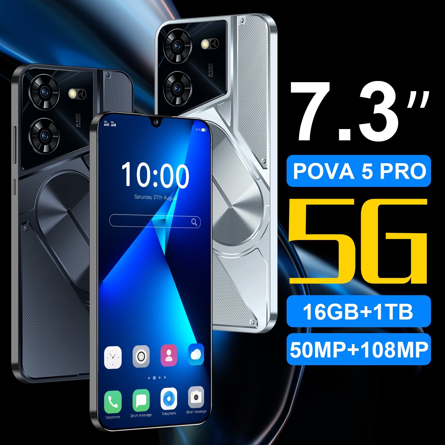 tecno go 2024 smart nuevo pova 5 pro original phones latest 6g mobile phone