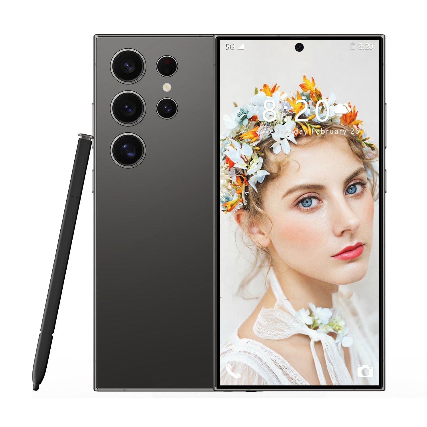 Original S24 Ultra 5G smartphone 16GB+1TB 7.3-inch perforated HD screen Smart Phone 2 card entertainment phone