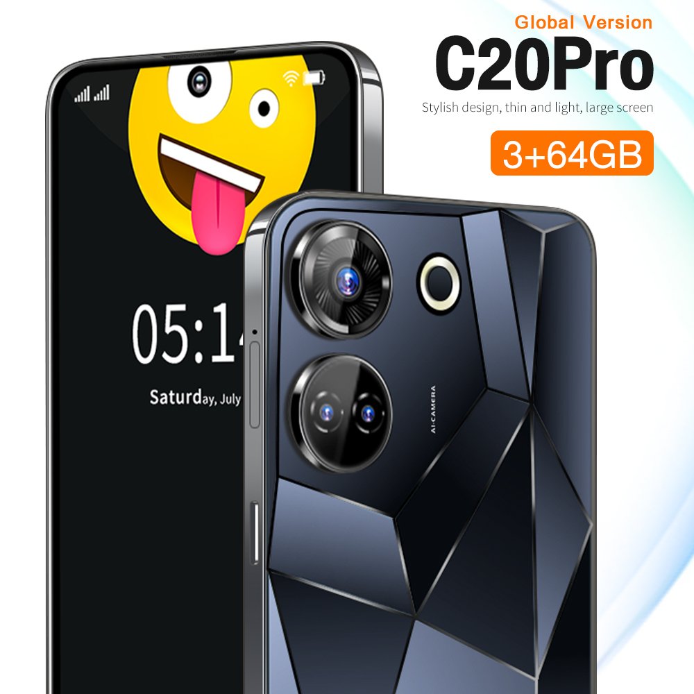 Original C20pro Cellphone 7.3 Inch 16gb + 1tb 5G smartphone Android 13 hot selling Mobile Phones 50MP+108MP 8000mah
