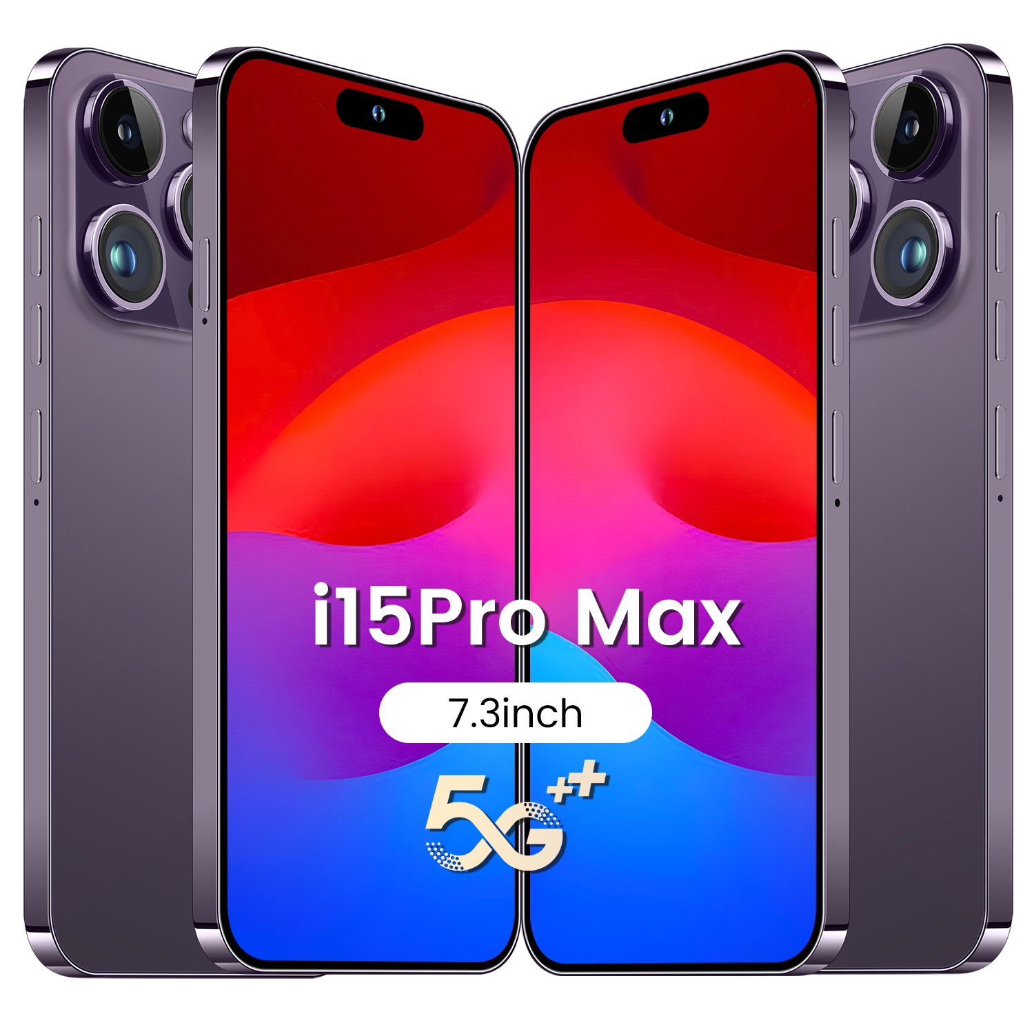 Original i15 phone 15 pro max neuf 6.7 inch 12GB + 512Gb Clone ioss smartphone 8-core celulares 15 pro max unlocked mobile phone