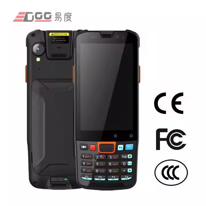 Edoo Android 11 Inventory Management Qr Code Scanner 4inch With Keypad Handheld PDA For Retail System