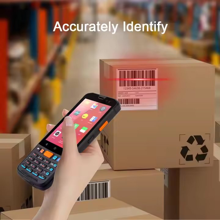 Edoo Android 11 Inventory Management Qr Code Scanner 4inch With Keypad Handheld PDA For Retail System