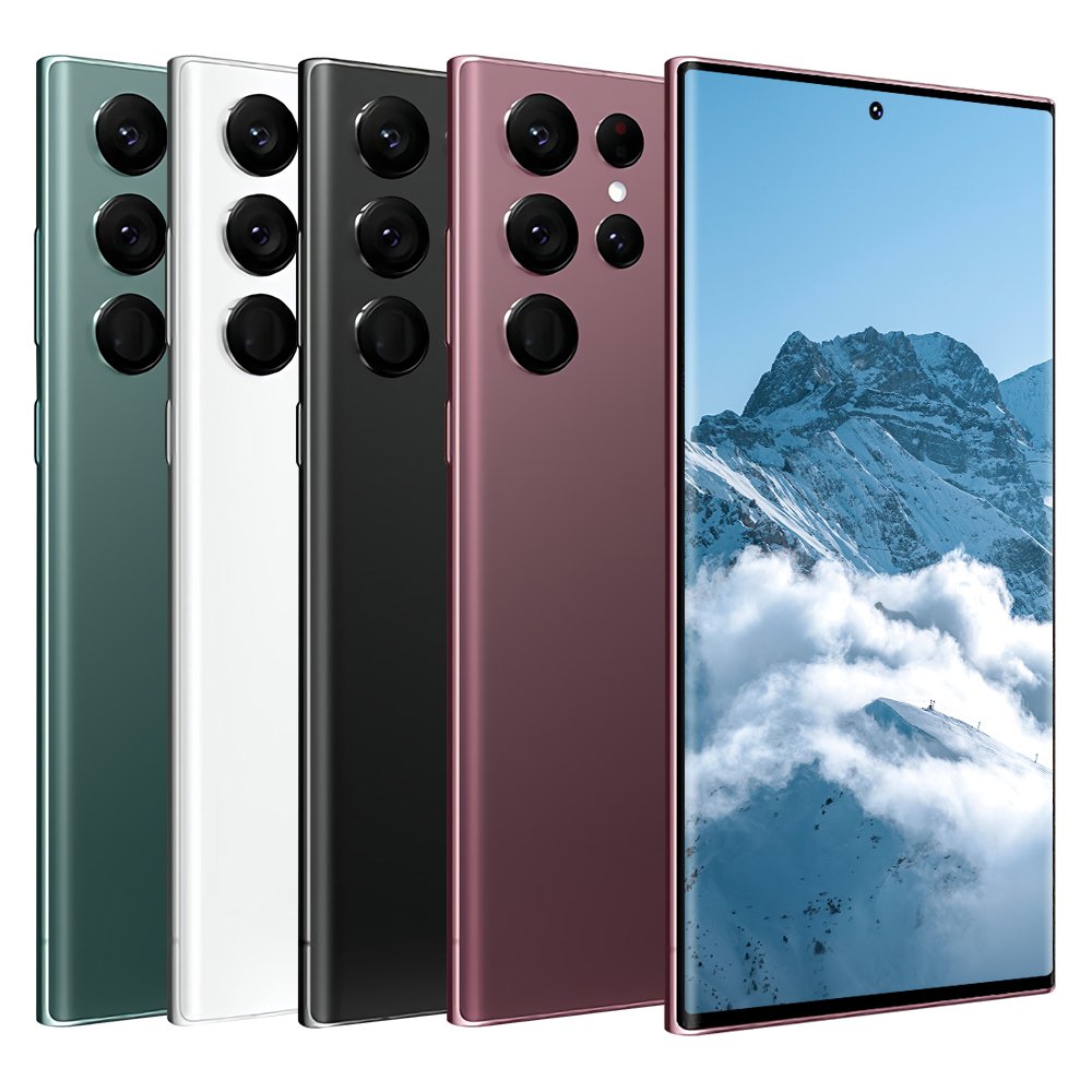 24MP+48MP Android 12.0 Gaming Phone 5G Mobile Phone Cell Phone Smartphone Hot Selling S22 ULTRA Original 7.2 Inch 16GB+512GB LCD