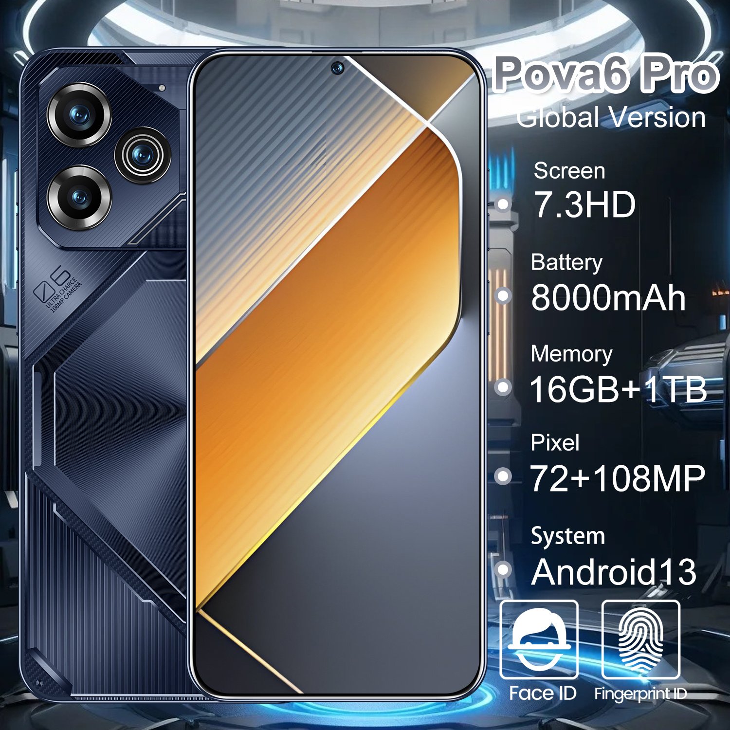 Manufacturer wholesales gaming 5G-smartphones with dual SIM dual standby 16GB+1TB storage and a supports face recognition