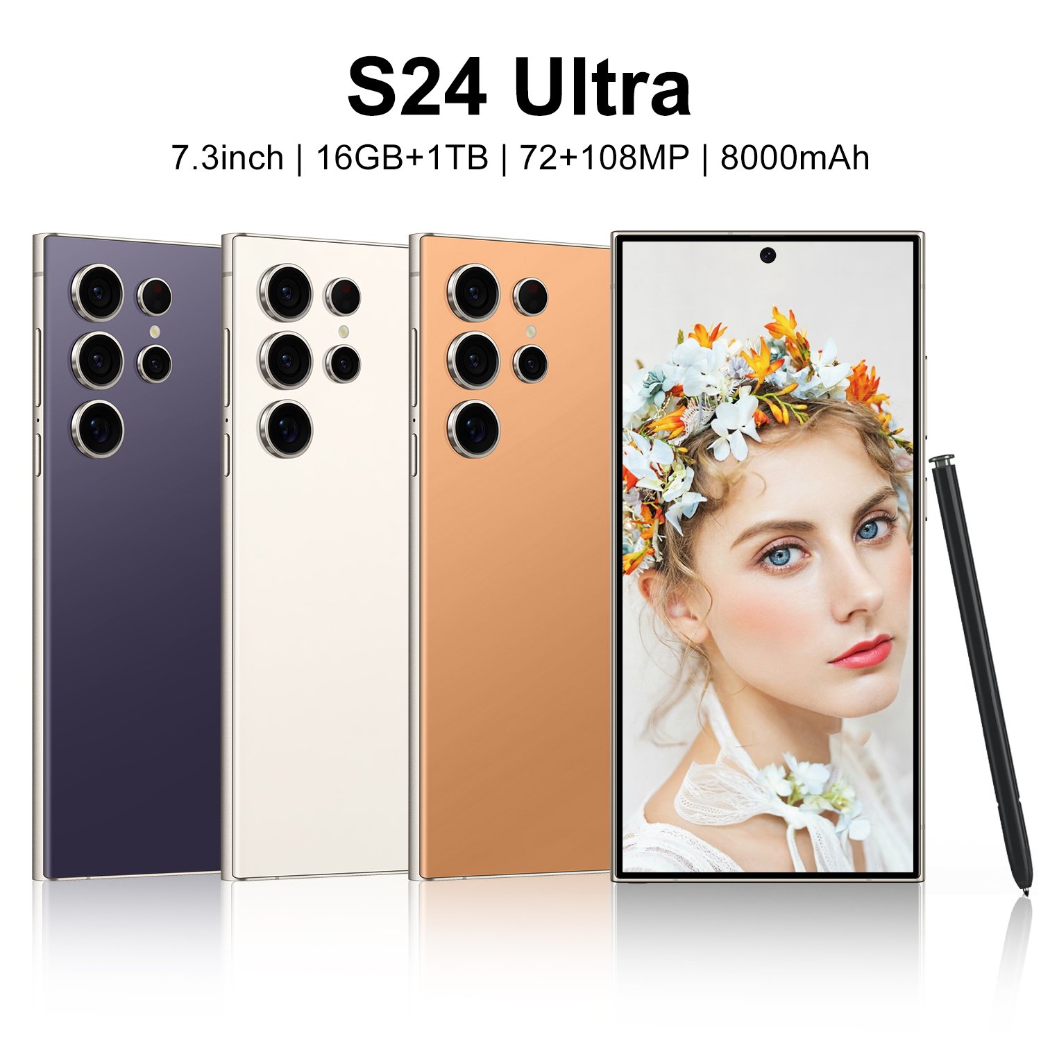 Wholesale Original phones s24 ultra Smartphone For s24 ultra 16GB+1TB 5G Dual SIM Cellphone Mobile Phone s24 ultra 5g smartphone