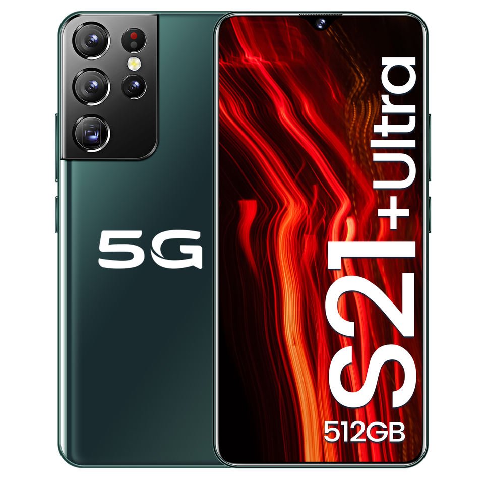 S21 Ultra 16GB+1TB 7.2 Inch 6800mAh Android smartphone Full Screen dual sim card Face Unlock Mobile Phones