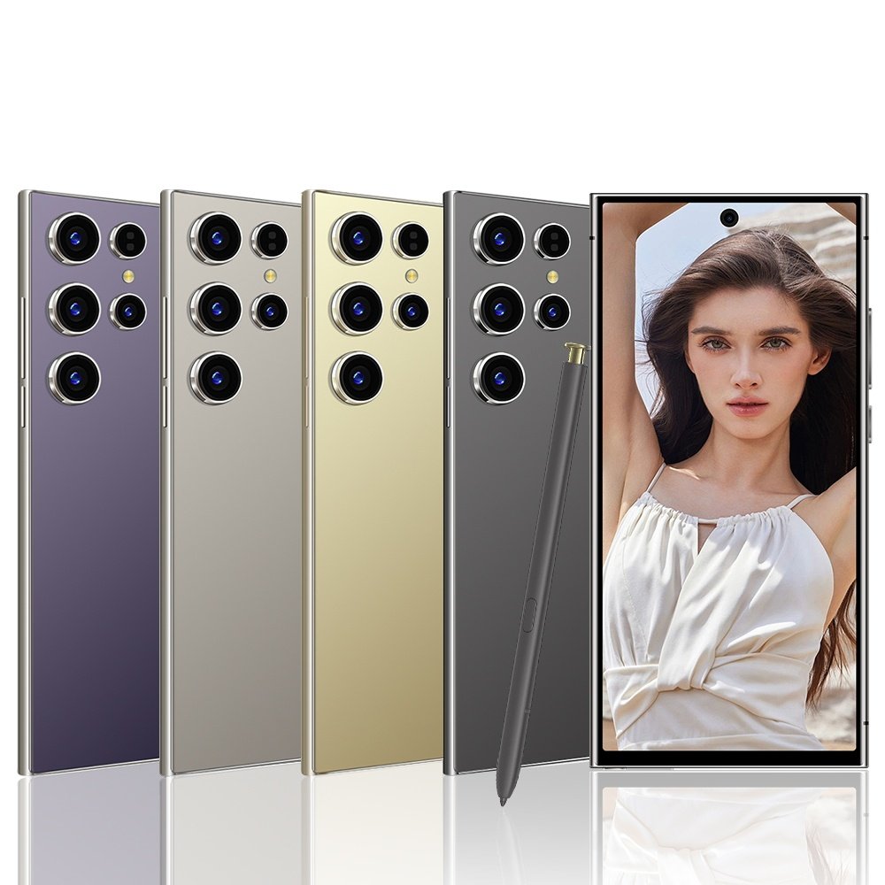 Best sell 8+512G Galaxy S24 Ultra smart phone Gaming 6.8inch Cellphone Unlock S-Pen 4G WIFI android S23 S24 mobile phones