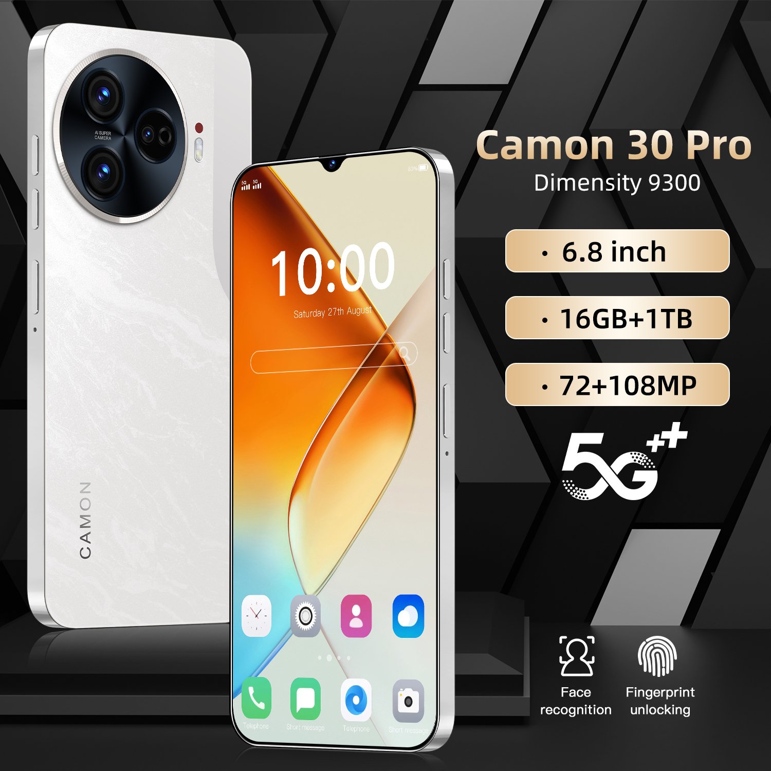 HX 2024New Camon 30 Pro Phone Camon Android Phone Smartphone Mobile Phones