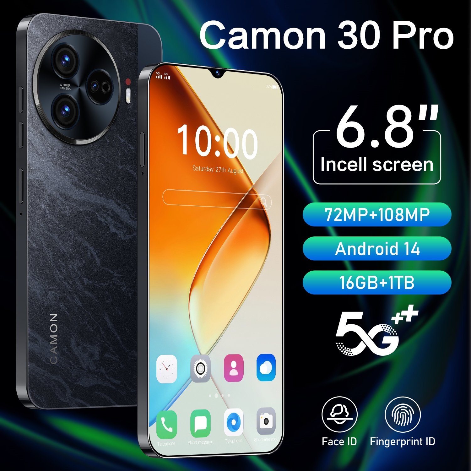 HX 2024New Camon 30 Pro Phone Camon Android Phone Smartphone Mobile Phones