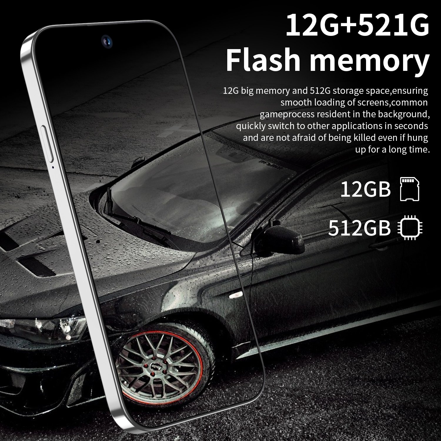 Unlocked original Custom 14 PRO MAX Smartphone Cell Phone Big Screen mobile phones 12GB +512GB Android11.0 5G smartphone