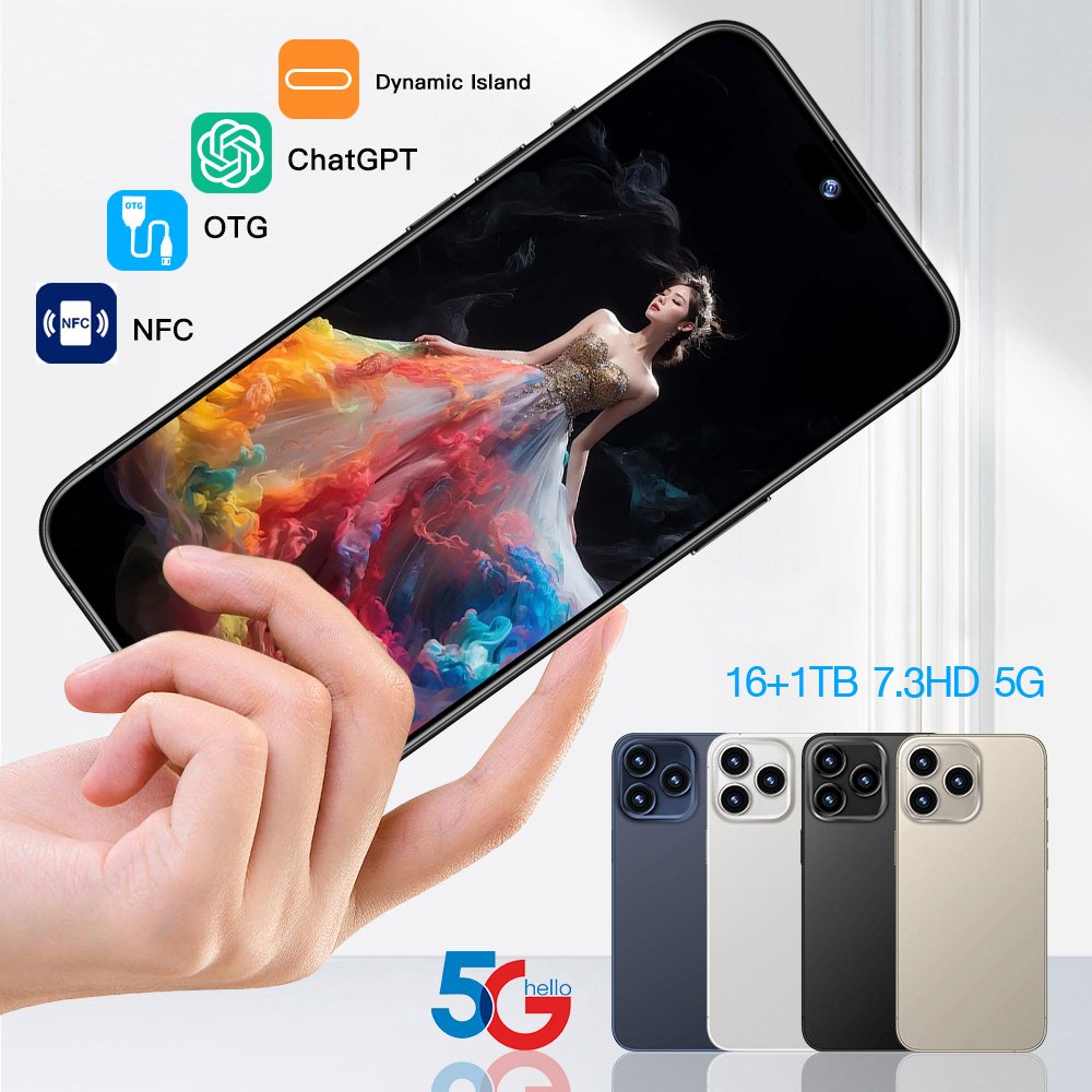 Original Brand New 5G 1T Smartphone Phone Mobile Telefono Installment Mobile Phone Online Celular Telephone Slimoro Dropshipping