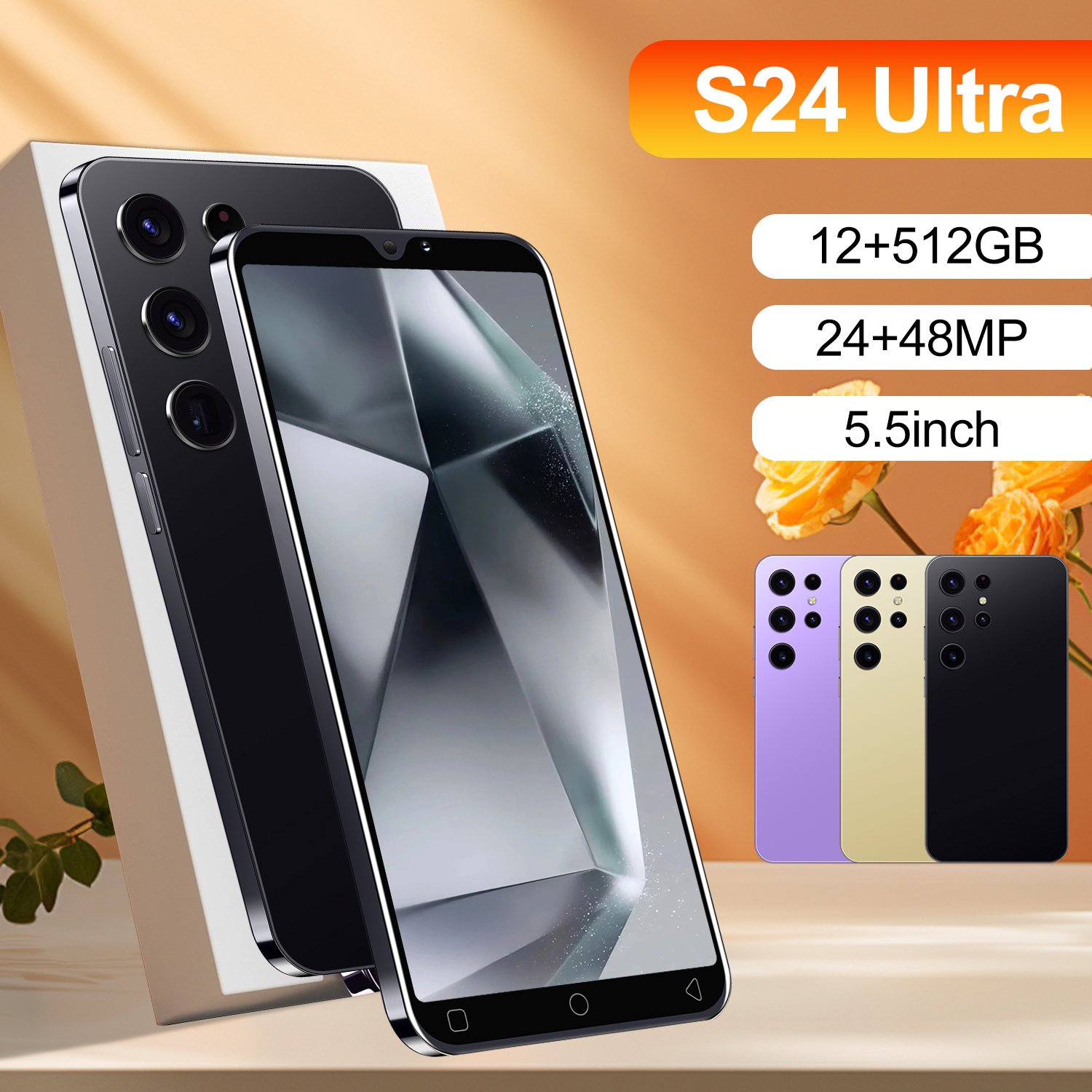 Cheap Original phones s24 ultra Smartphones For s24 ultra 16GB+1TB 5G Dual SIM Cellphone Mobile Phone s24 ultra 5g smartphone