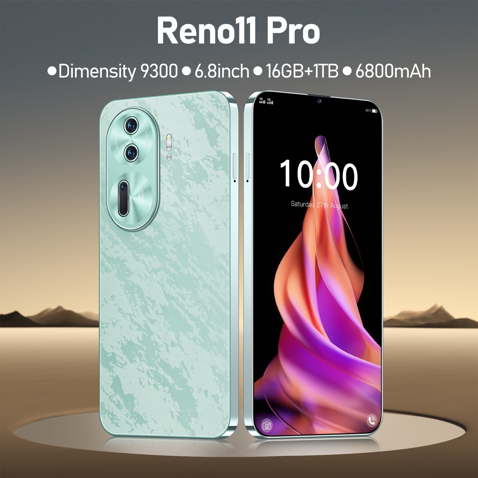 New mobile phone Reno11 Pro Cellphone 16GB+1TB High quality 7.3 inch With accessories Global version 5G smartphone