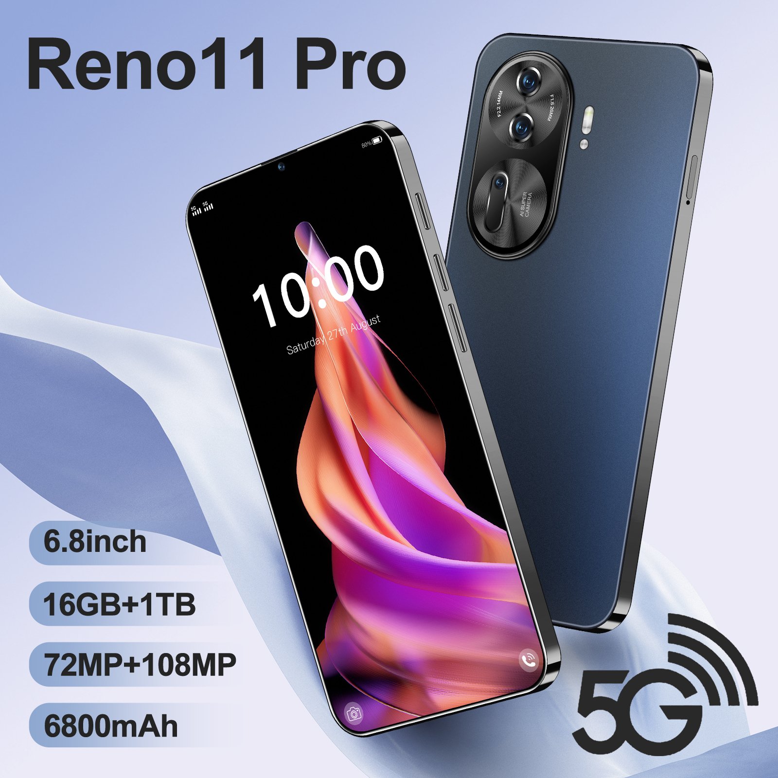 New mobile phone Reno11 Pro Cellphone 16GB+1TB High quality 7.3 inch With accessories Global version 5G smartphone