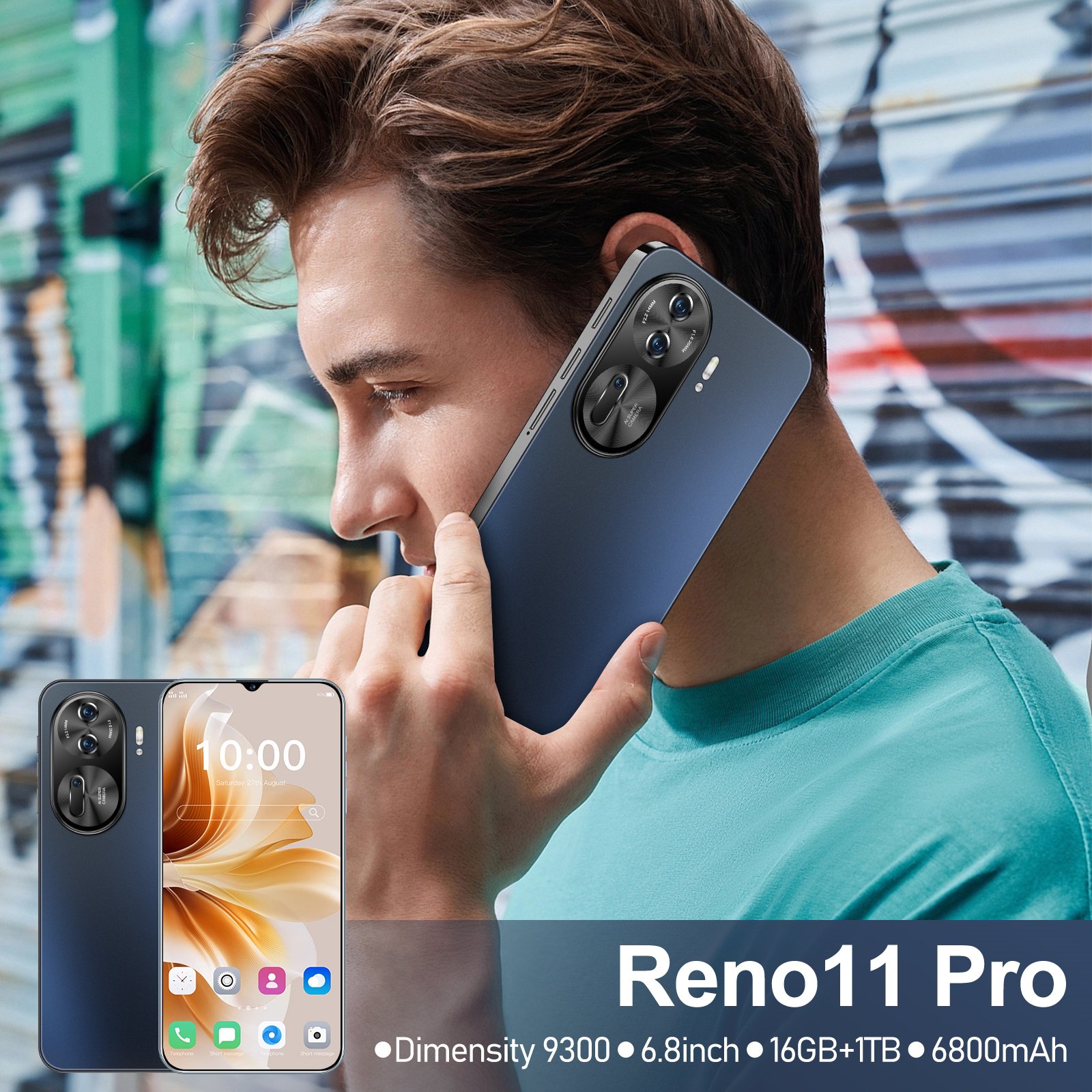 New mobile phone Reno11 Pro Cellphone 16GB+1TB High quality 7.3 inch With accessories Global version 5G smartphone