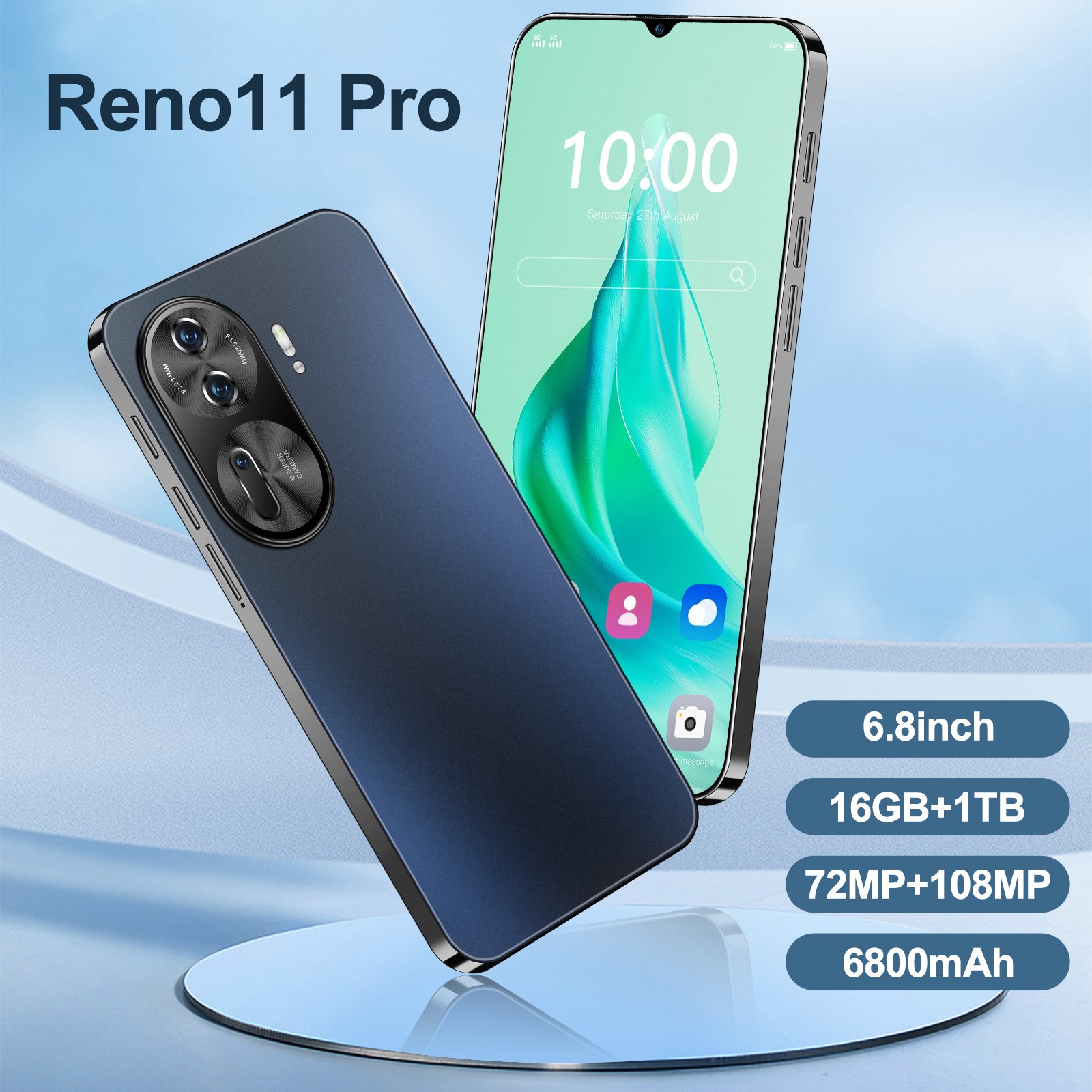 New mobile phone Reno11 Pro Cellphone 16GB+1TB High quality 7.3 inch With accessories Global version 5G smartphone