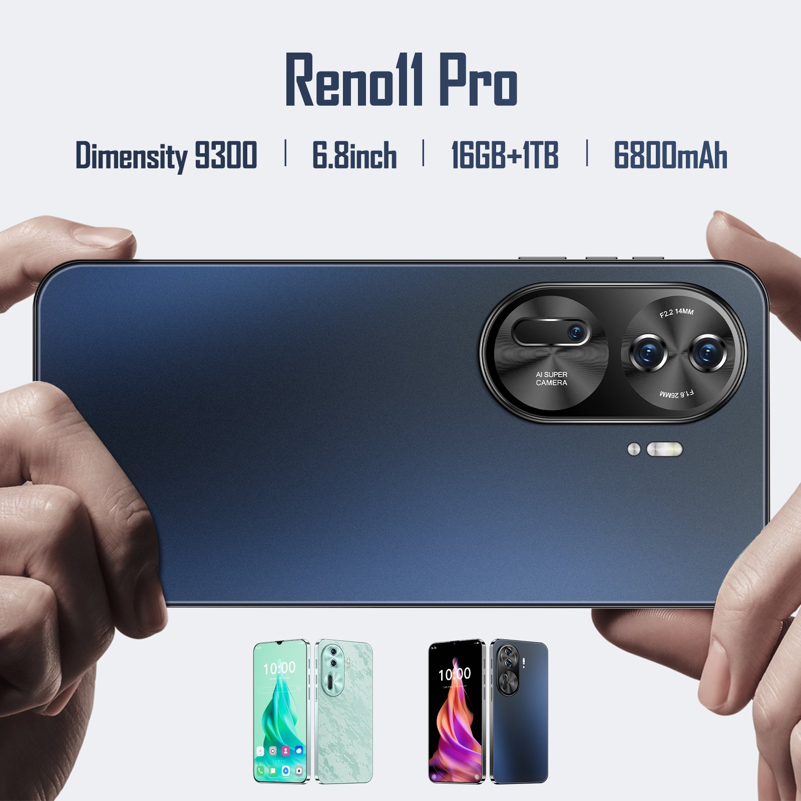 New mobile phone Reno11 Pro Cellphone 16GB+1TB High quality 7.3 inch With accessories Global version 5G smartphone