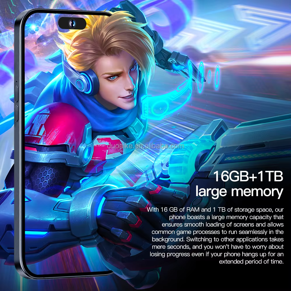 Hot sell wholesale smartphone 15 promax Global unlocked version 512GB/1TB 6.7inch android clone mobile phones 5G