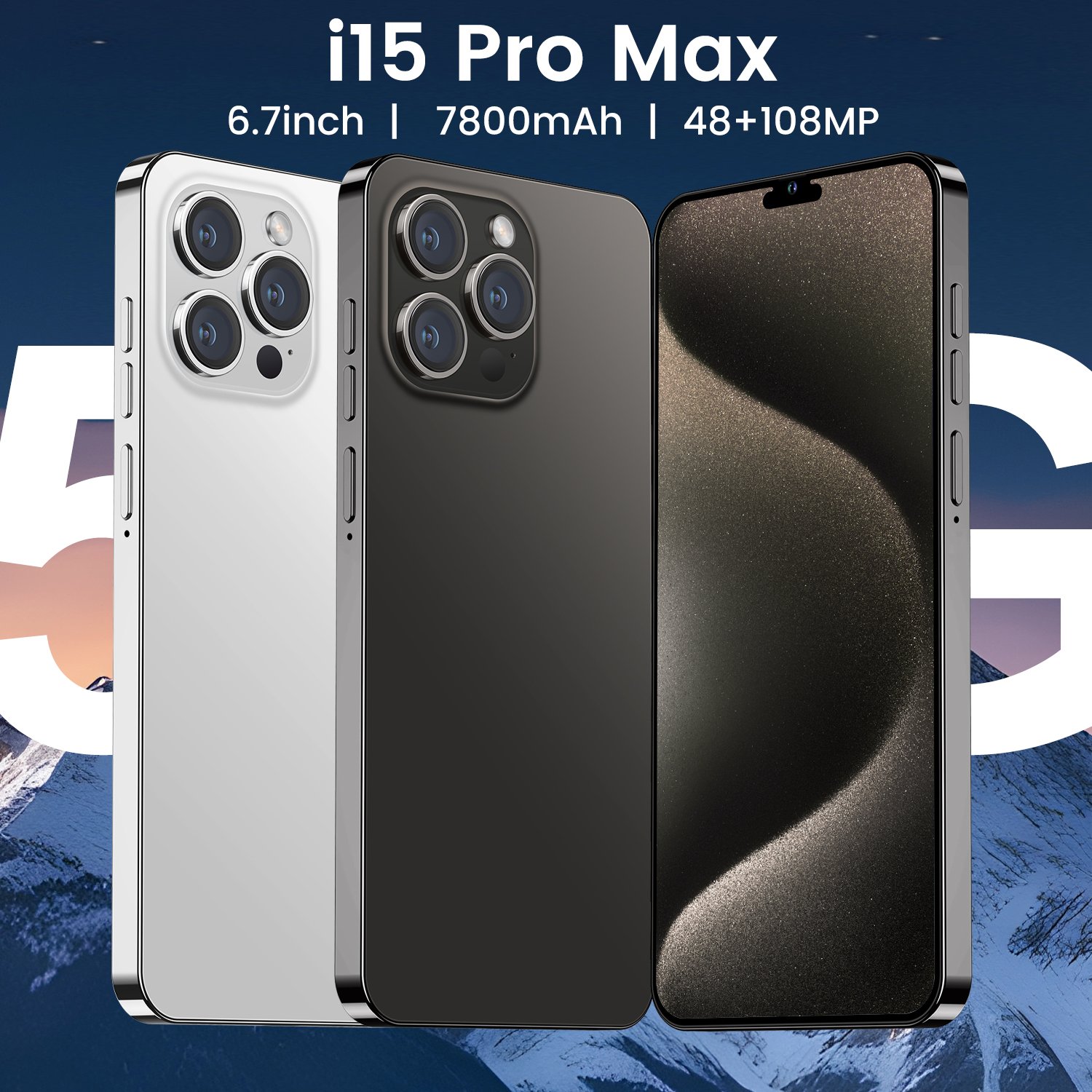 New Original Cheap Cellphones15 Pro Max i15 14 13 5G Smartphone Cheap Telephone Telefon Android Gaming Mobile Phone